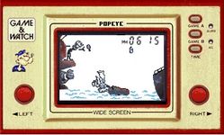 une photo d'Ã©cran de Popeye (Widescreen) sur Nintendo Game and Watch